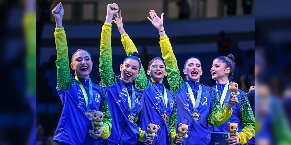 Seleção brasileira de Ginástica Rítmica alcança seu melhor resultado na história do país em mundiais na modalidade conjunto geral.