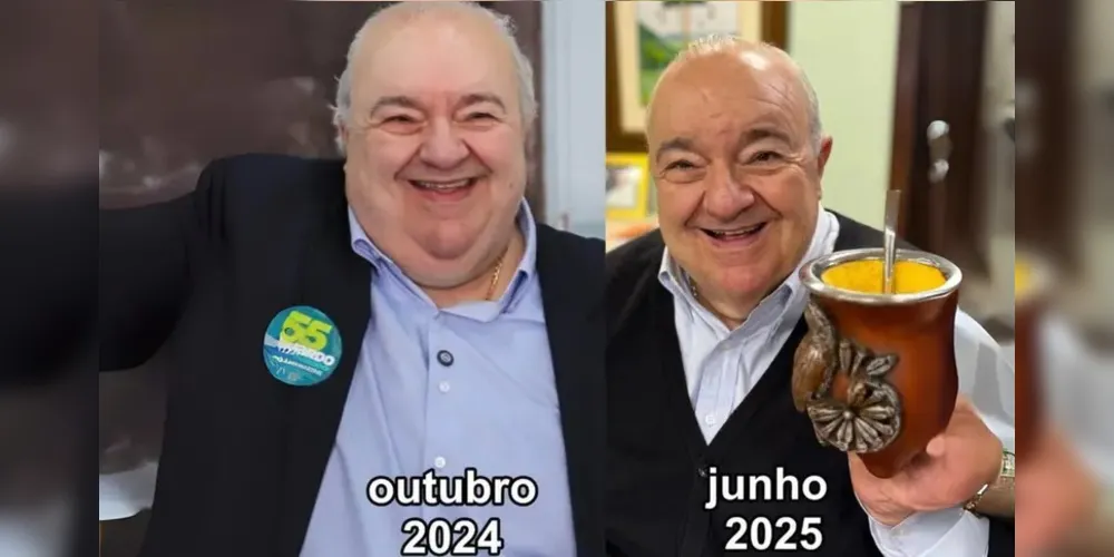 Rafael Greca (PSD) publica uma comparação nas redes sociais