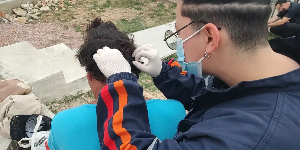 Jovem foi atendido pelo SAMU