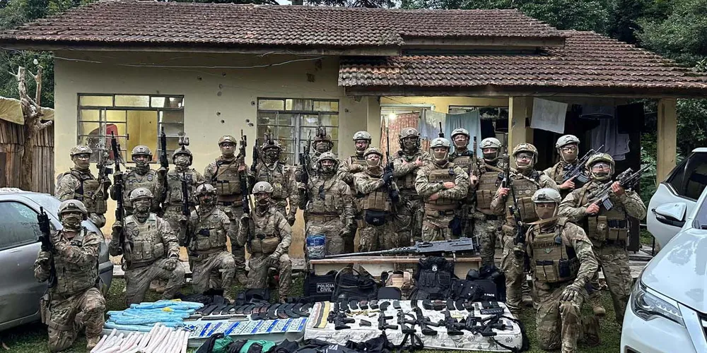 Em Ponta Grossa, grande operação, em janeiro de 2025, acabou com quadrilha