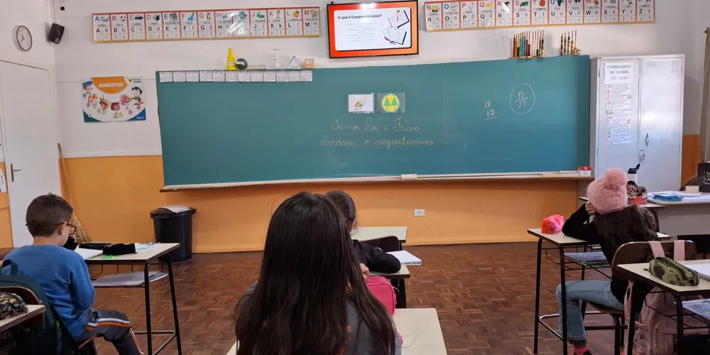 A videoaula do projeto sobre os princípios do cooperativismo foi parte do conteúdo estudado pela classe