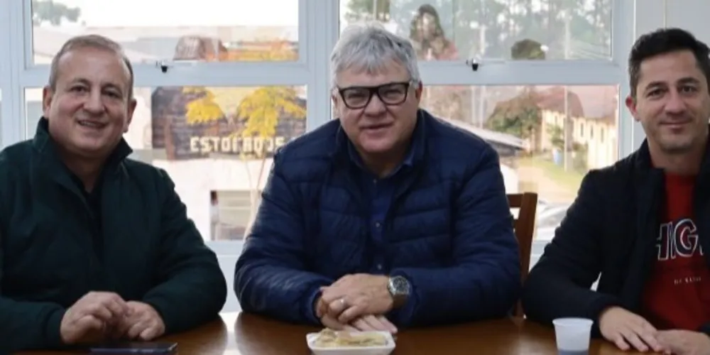 Moacyr Fadel, Altamir Sanson e Vane estiveram reunidos