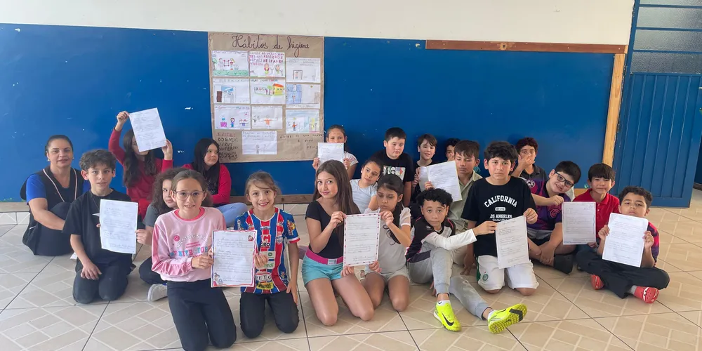 Estudantes colocaram no papel o que aprenderam sobre o importante tema