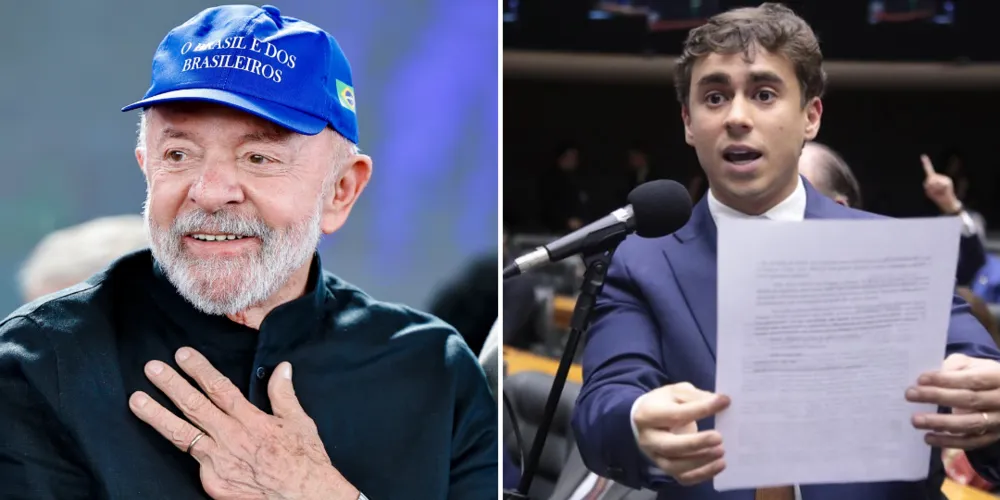 Luiz Inácio Lula da Silva e Nikolas Ferreira