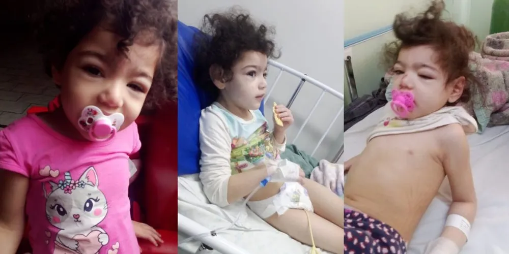 Pais relatam dificuldade em arcar despesas do tratamento da menina