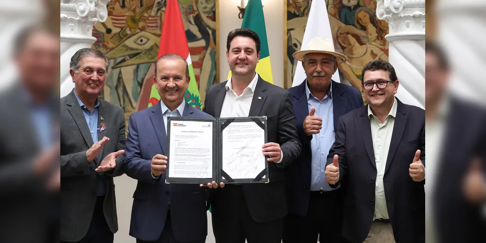 Governadores Carlos Massa Ratinho Junior e Jorginho Mello quitam dívidas do Paraná e Santa Catarina em acordo