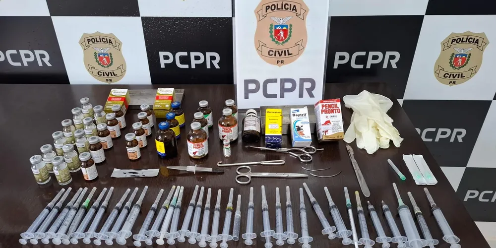 Material foi apreendido pela equipe policial