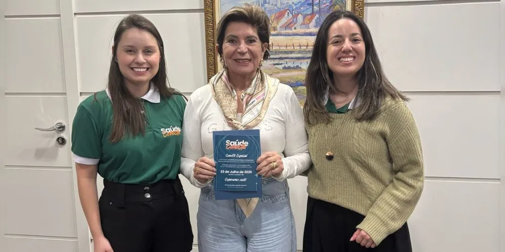 O convite para o lançamento da 1ª Feira Saúde Conecta PG foi entregue nessa quarta-feira (16) à prefeita Elizabeth Schmidt, que confirmou presença