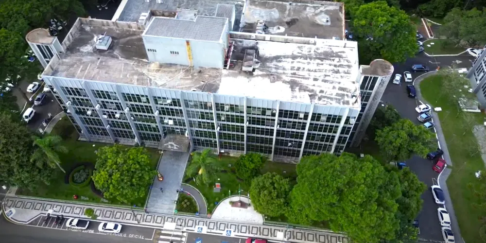 Sede da Prefeitura de Ponta Grossa, na região da Ronda