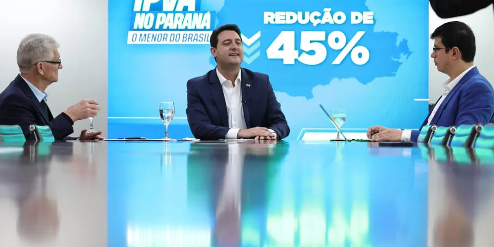 Governador durante discussão sobre alíquota