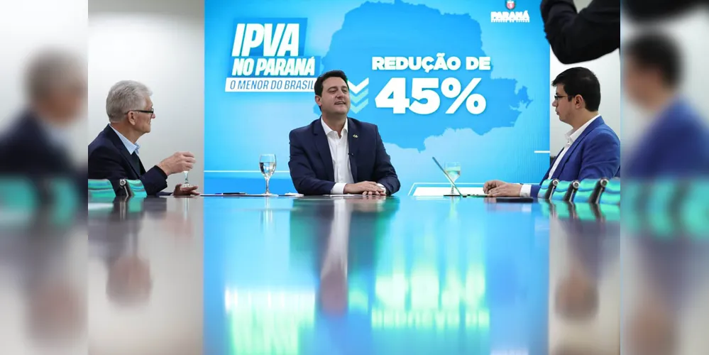 Governador durante discussão sobre alíquota