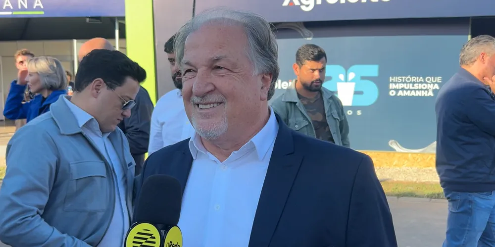 Vice-prefeito de Jaguariaíva, Reginaldo Cheirubim, durante entrevista para o Portal aRede.