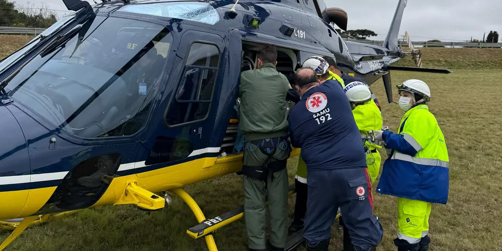 Momento em que criança foi resgatada