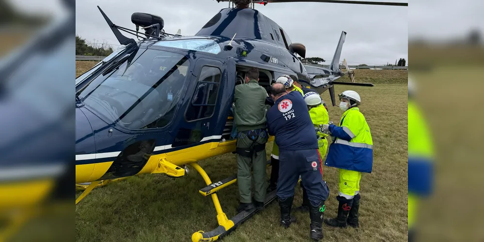 Momento em que criança foi resgatada