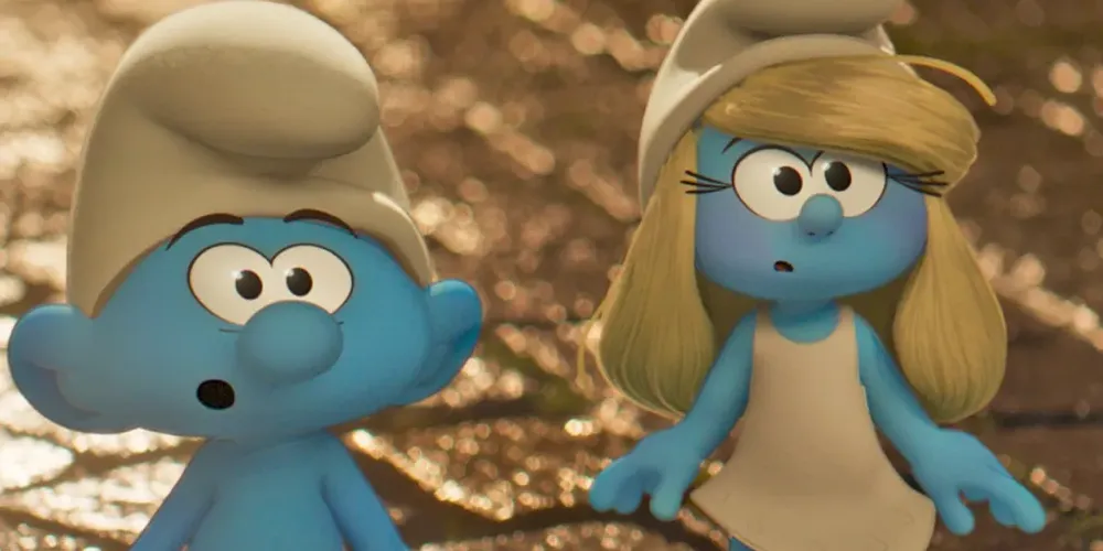 Captura de tela do trailer dos 'Smurfs'