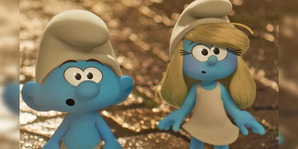 Captura de tela do trailer dos 'Smurfs'