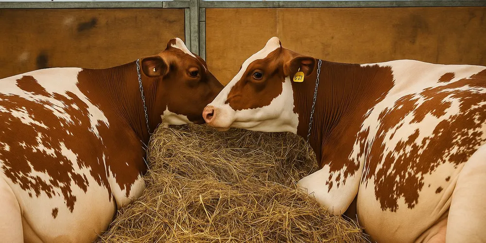 As raças Holandesa e Jersey, presentes no evento, recebem alimentação balanceada, banhos diários e tratamento de 'princesa'