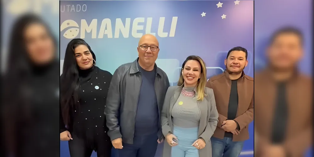 Naigler Jangada, Luiz Cláudio Romanelli, Dayane Sovinski e Marcos Paulo estiveram reunidos