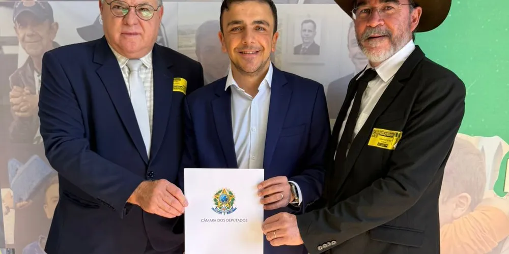 Altamir Sanson, Aliel Machado e José Ailton Vasco estiveram reunidos em Brasília, em maio.