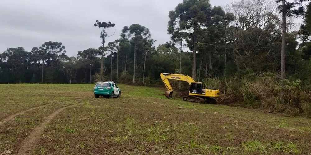 A intervenção afetou uma área de 0,289 hectare