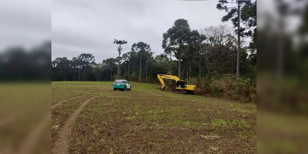 A intervenção afetou uma área de 0,289 hectare
