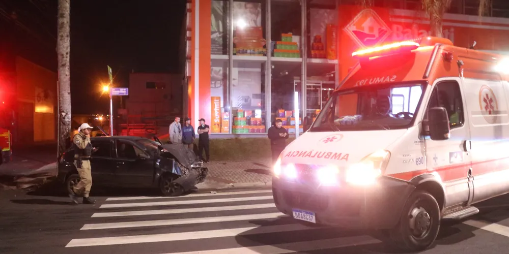 O acidente ocorreu por volta da 00h30 da madrugada