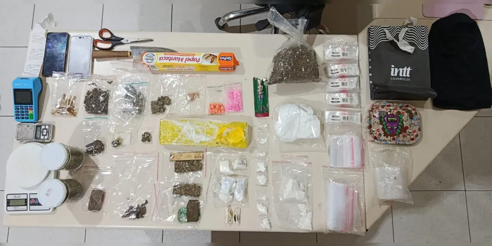 Material apreendido durante operação