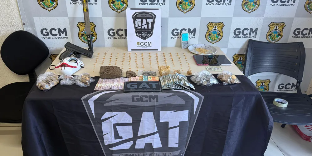 Registros do GAT revelam o uso de balanças, cadernos, máscaras e celulares para prática criminosa