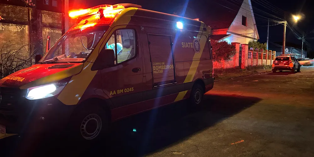 Ocorrência foi atendida na rua 19 de Dezembro, no Centro de Ponta Grossa