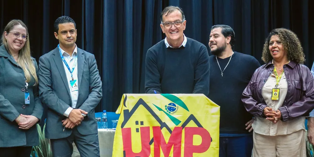 O prefeito Rildo Leonardi esteve presente na cerimônia de assinatura