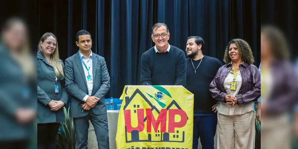 O prefeito Rildo Leonardi esteve presente na cerimônia de assinatura