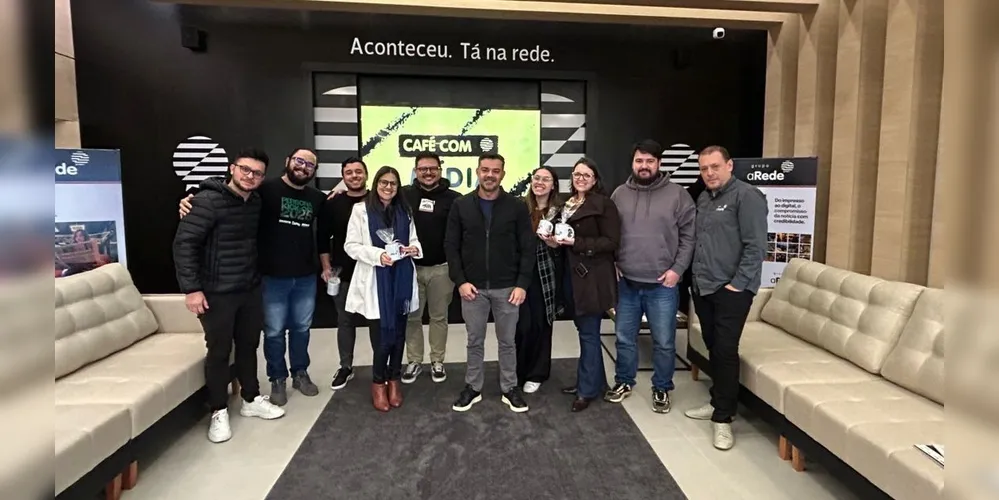Equipe da agência visitou sede do Grupo aRede nessa quarta-feira (30)