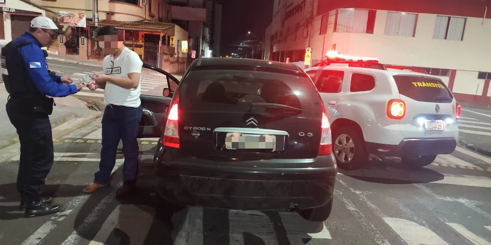 Ação preventiva identifica embriaguez em condutor