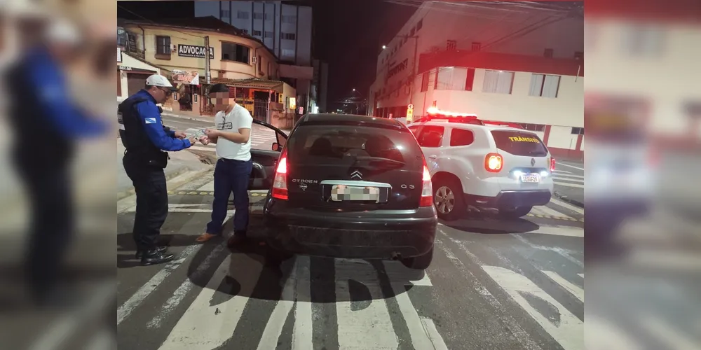 Ação preventiva identifica embriaguez em condutor