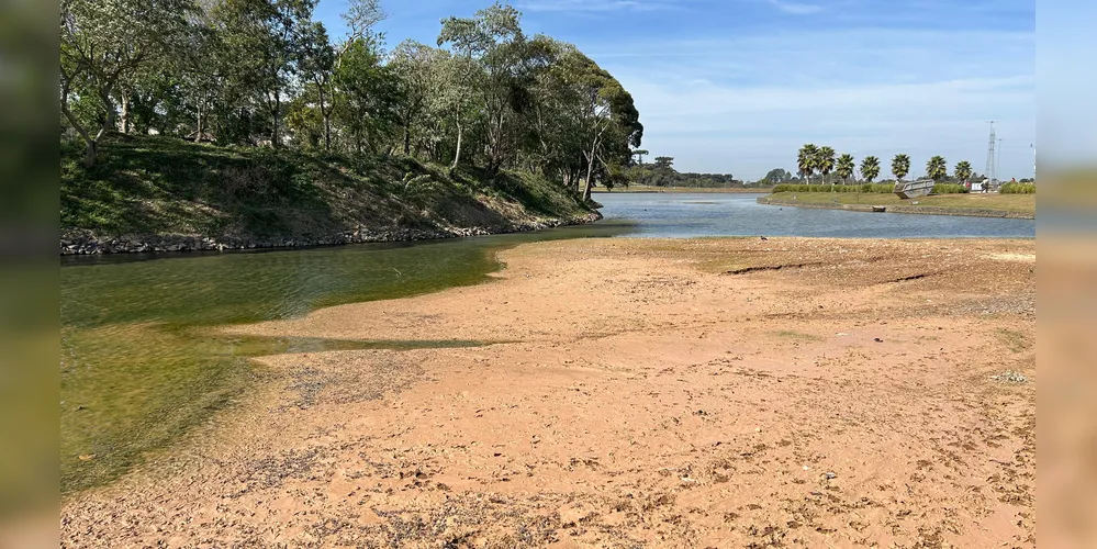 Lago apresenta espaços totalmente escassos