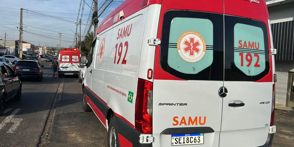 Vítima foi encaminhada para uma casa hospitalar