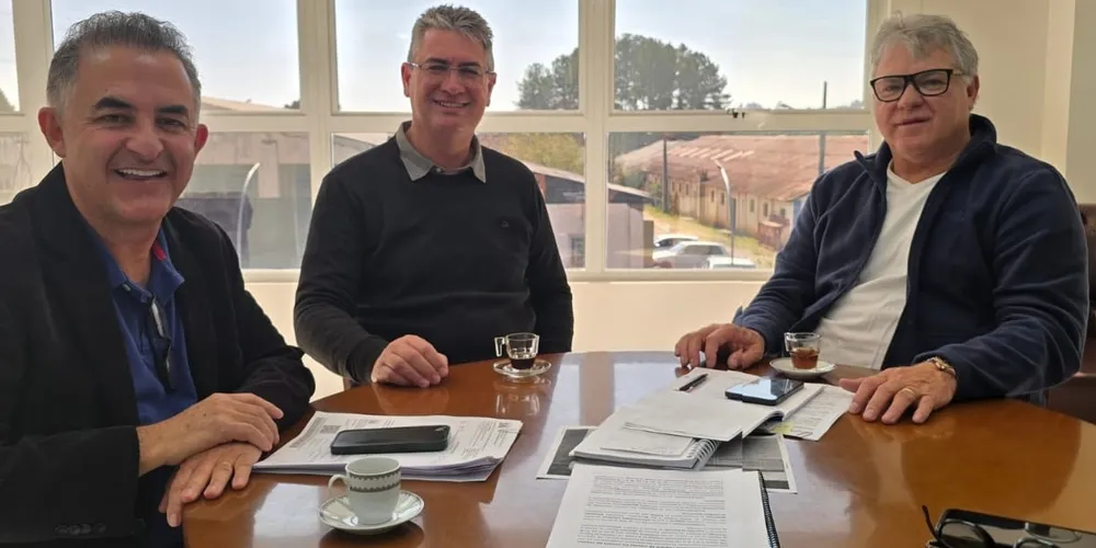 Dirlei Cordeiro, Julio Küller e Altamir Sanson estiveram reunidos