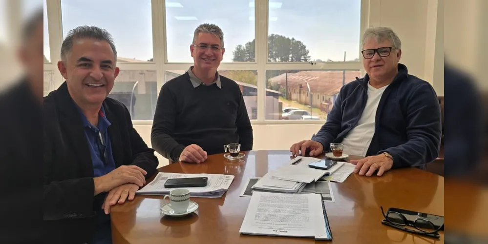 Dirlei Cordeiro, Julio Küller e Altamir Sanson estiveram reunidos