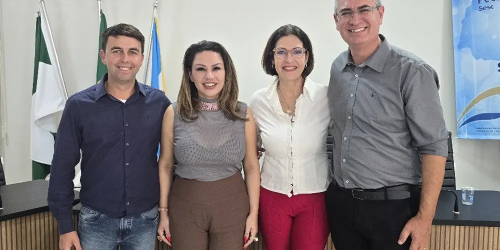 Alex Sandro, Dayane Sovinski, Cristina Graeml e Julio Jüller estiveram reunidos