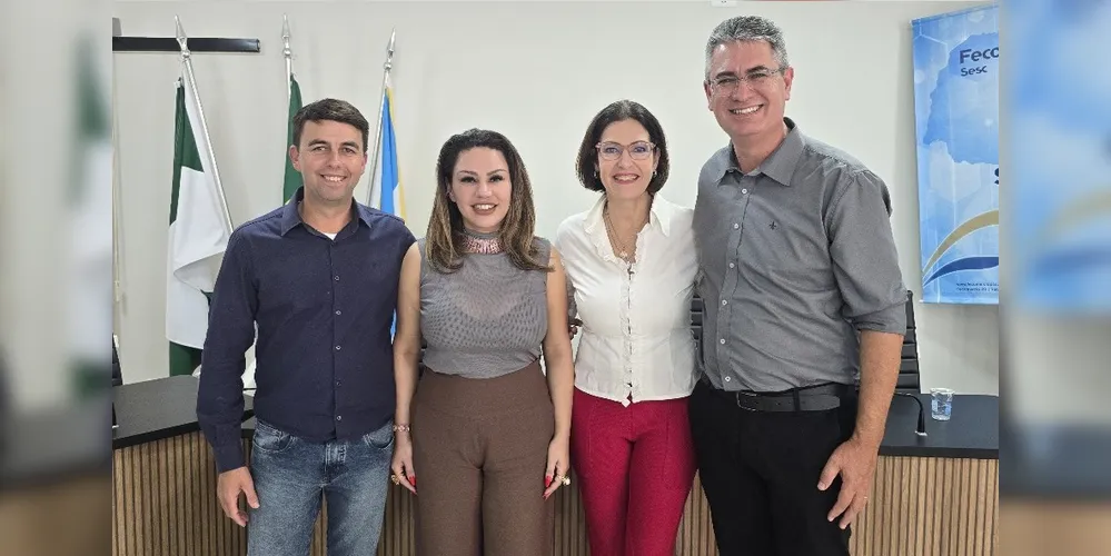 Alex Sandro, Dayane Sovinski, Cristina Graeml e Julio Jüller estiveram reunidos