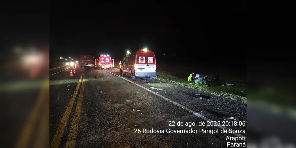 Rodovia ficou parcialmente interditada por aproximadamente uma hora
