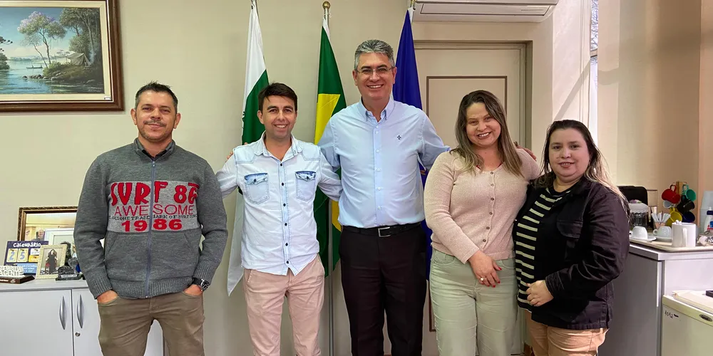 Da direita para a esquerda: Rosivaldo da Floricultura, Alex Sandro, Fabiana Lara e Sandra Prestes