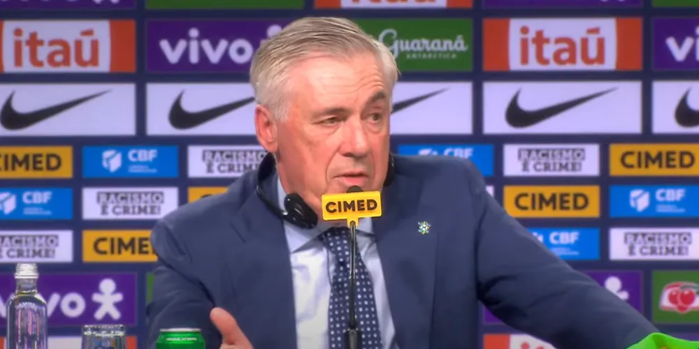 Carlo Ancelotti em convocação da Seleção Brasileira