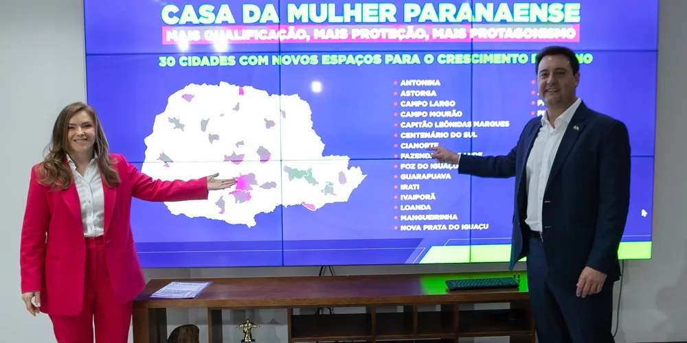 Leandro Dal Ponte e Ratinho Junior anunciaram os investimentos