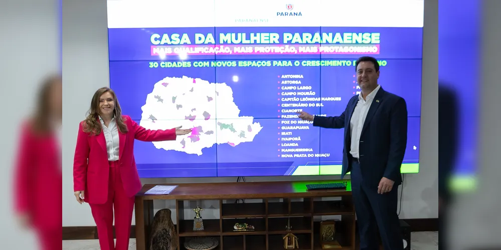 Leandro Dal Ponte e Ratinho Junior anunciaram os investimentos