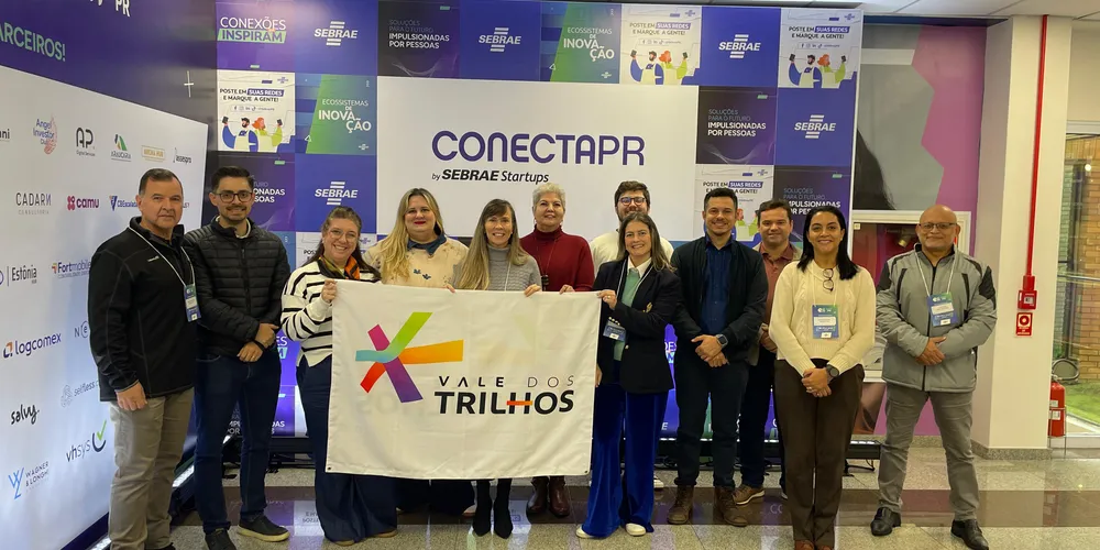 A comitiva ponta-grossense contou com representantes da governança do ecossistema de inovação local