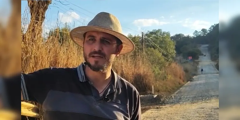 Douglas Modesto esteve no local das obras na última terça-feira (22)