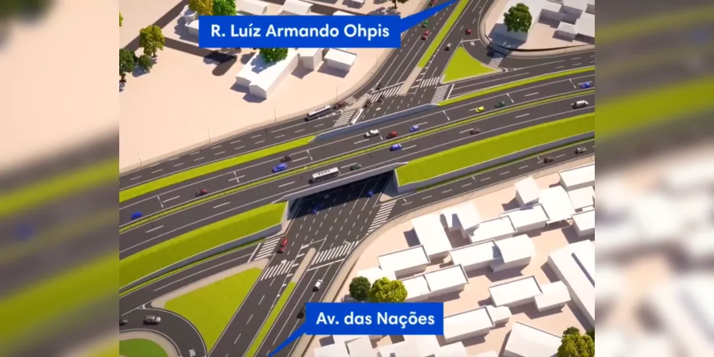 A previsão de conclusão da obra é fevereiro de 2027