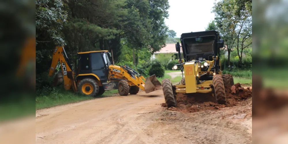 No local, estarão algumas das máquinas contratadas pelo município para começar as obras