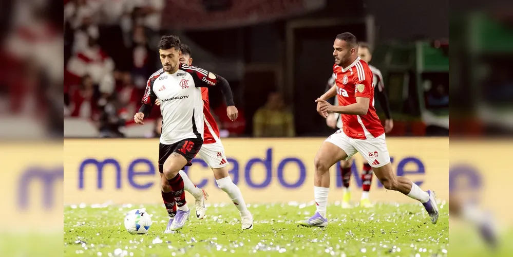 Lance de Internacional x Flamengo, pela Libertadores